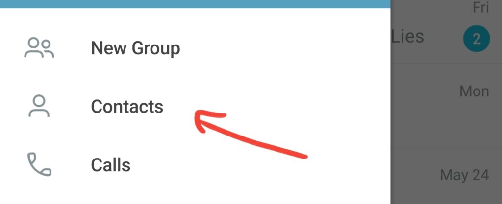 telegram contacts