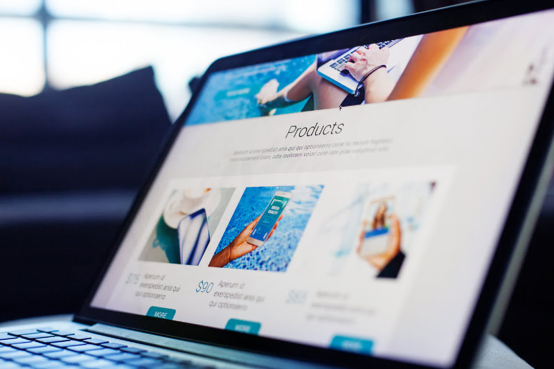 How to Build a Website for Your Business From Scratch Website on a laptop
