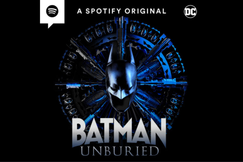 How to Listen to the Batman Unburied Podcast for Free Batman Unburied logo