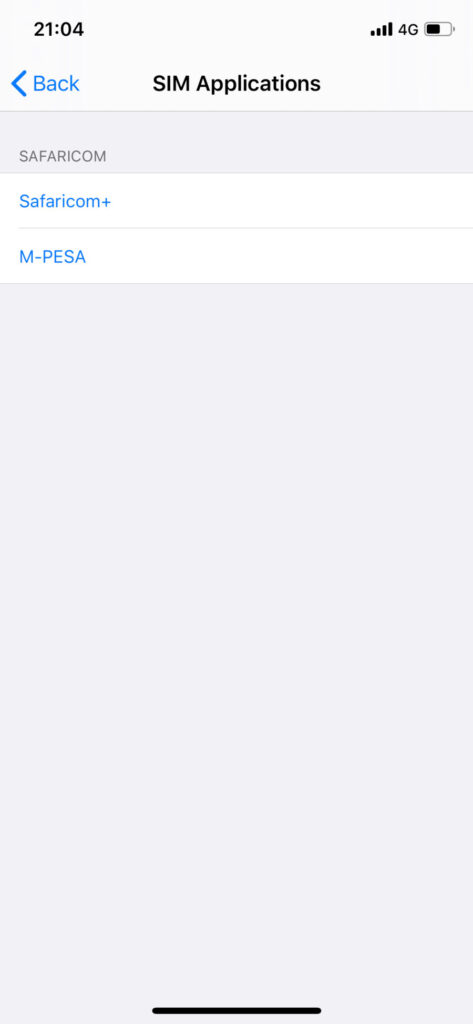 iPhone sim applications