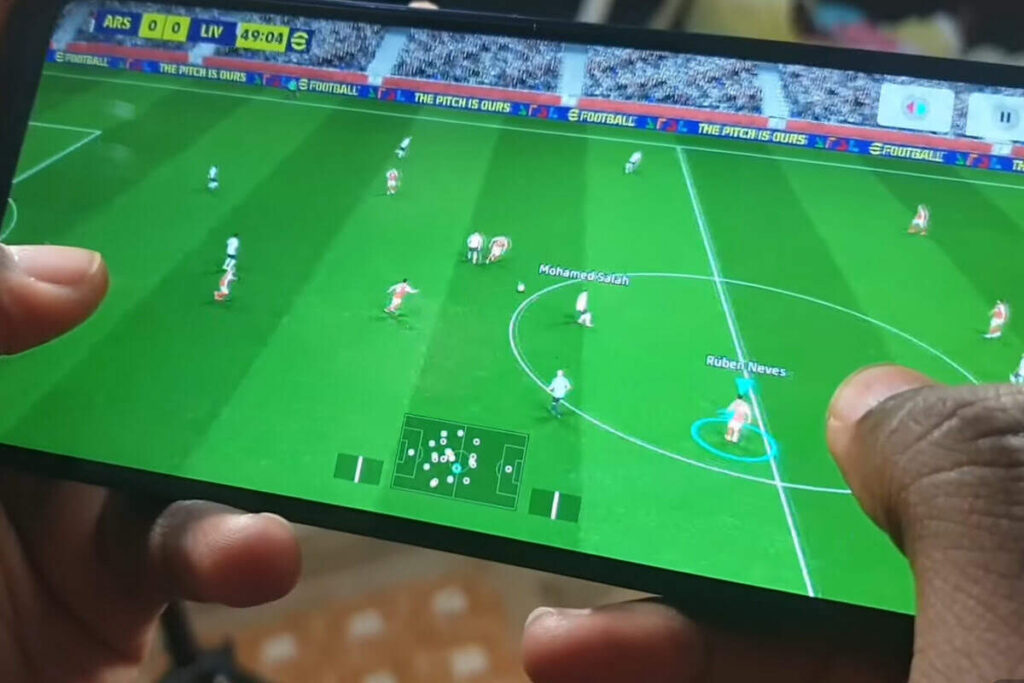Person gaming on redmi 14c